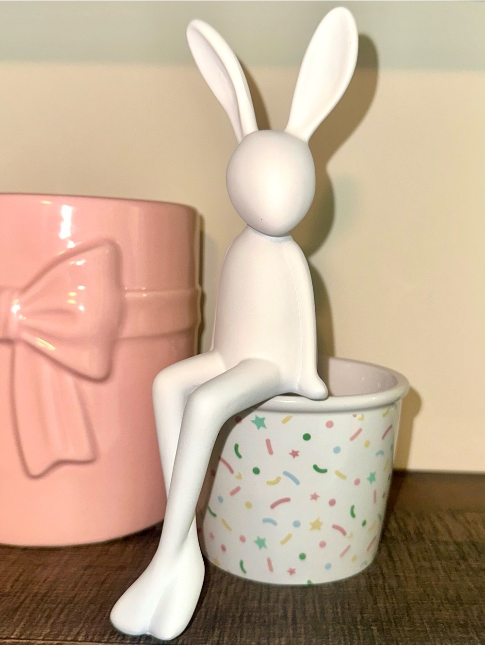 White Bunny Figurine